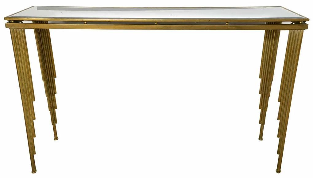 Mesa de apoio DKD Home Decor Espelho Metal Cobre (120 x 32 x 74 cm)