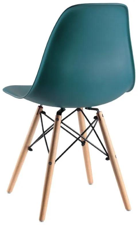 Conjunto Secretária Dek e Cadeira Tower Basic - Verde-azulado