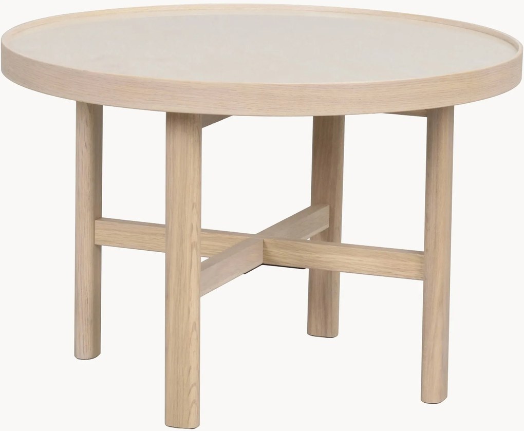 Mesa de centro redonda em madeira de carvalho Marsden, Ø 60 cm