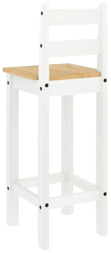 5 pcs conjunto de bar pinho maciço branco