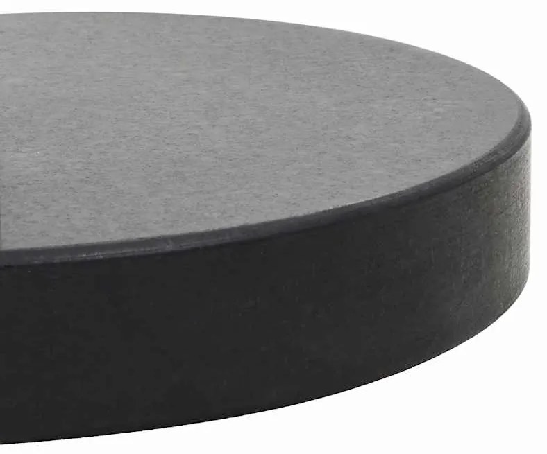 Base de guarda-sol redonda granito 28,5 kg preto