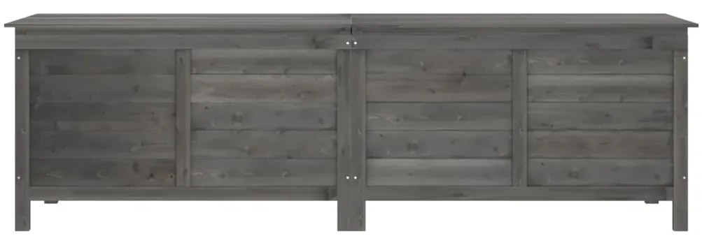 Caixa arrumação p/jardim 198,5x50x56,5cm abeto maciço antracite