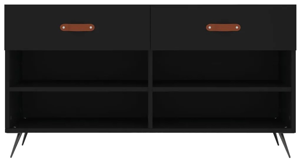 Banco sapateira 102x35x55 cm derivados de madeira preto