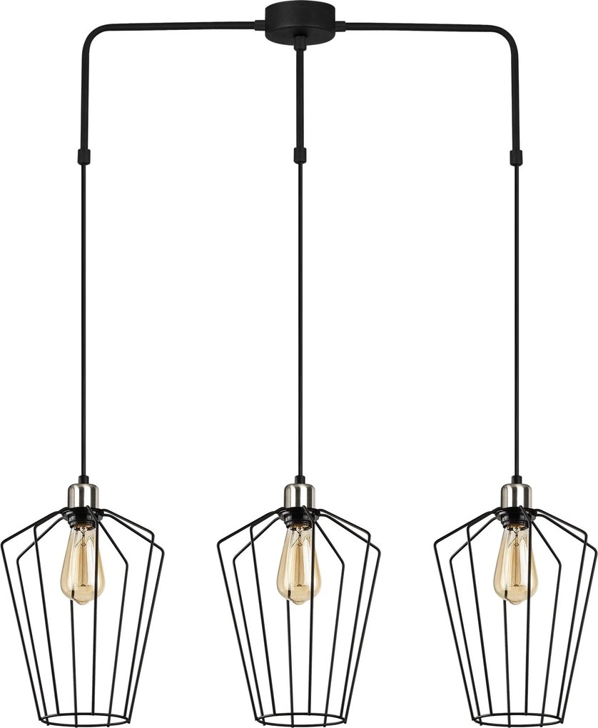 Candeeiro de Teto Fener – Preto – 90 x 25 cm