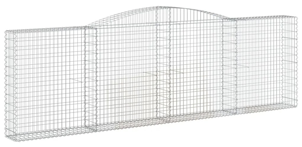 Cestos gabião arqueados 25 pcs 400x30x120/140 ferro galvanizado