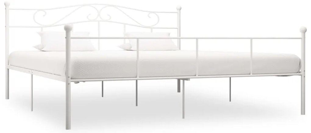 Estrutura de cama 180x200 cm metal branco