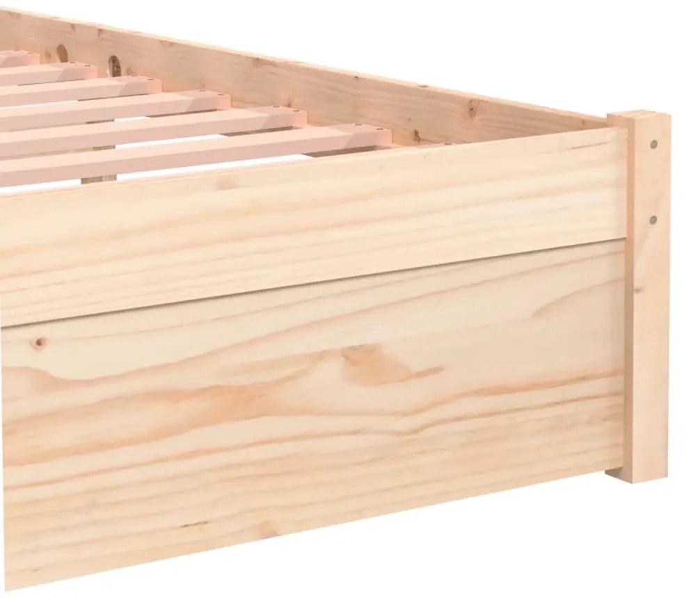 Estrutura cama pequena solteiro 75x190 cm madeira maciça