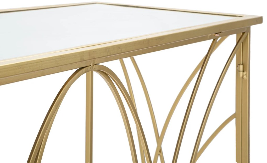 MESA CONSOLA EXY 120X40X80 CM DOURADO