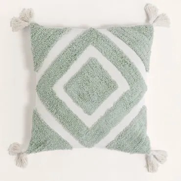 Almofada Quadrada 45x45 Cm Em Algodão Sowyer Celadon Mousse - Sklum