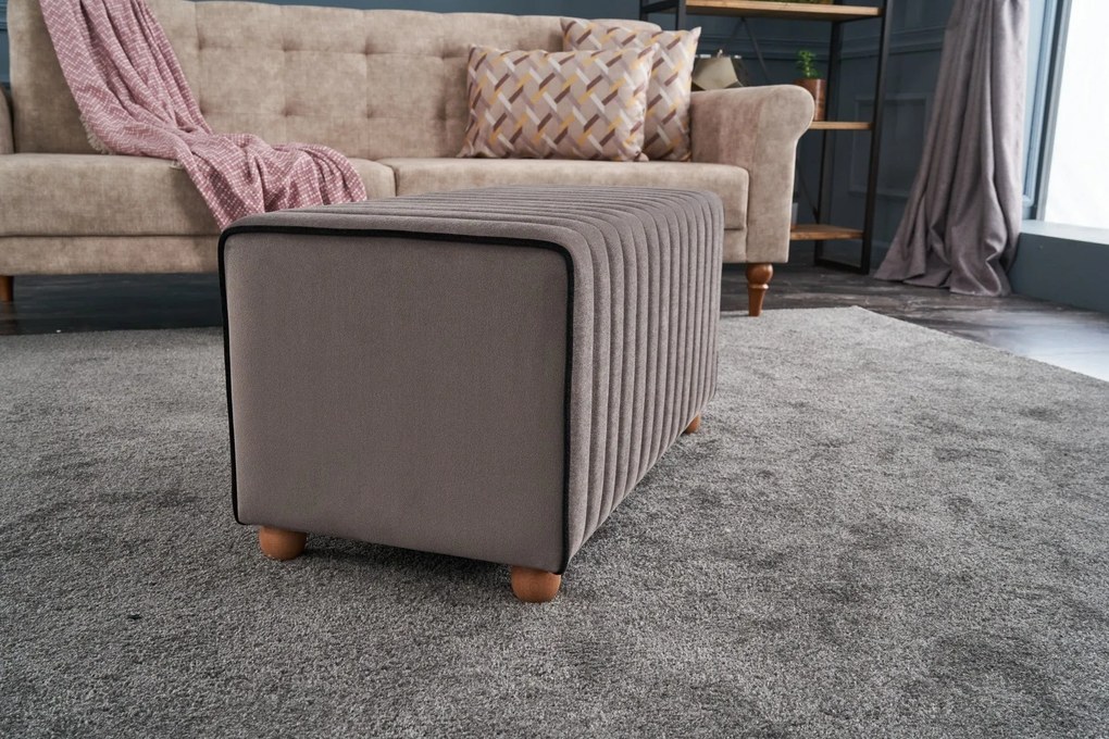 Pouffe Mabel – Mink – 80x40x40 cm