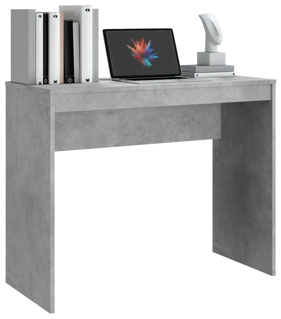 Secretária 90x40x72 cm derivados de madeira cinza cimento