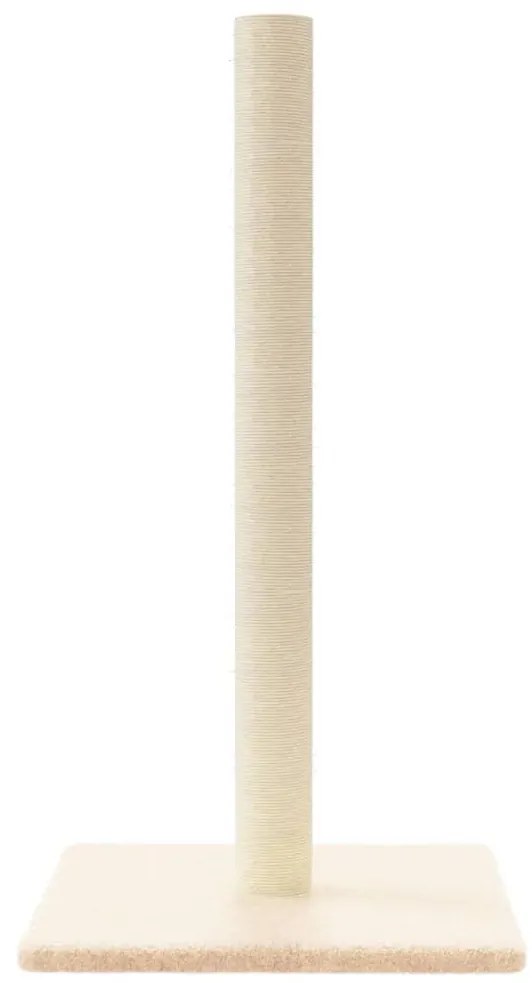 Poste arranhador para gatos 35x35x70 cm cor creme