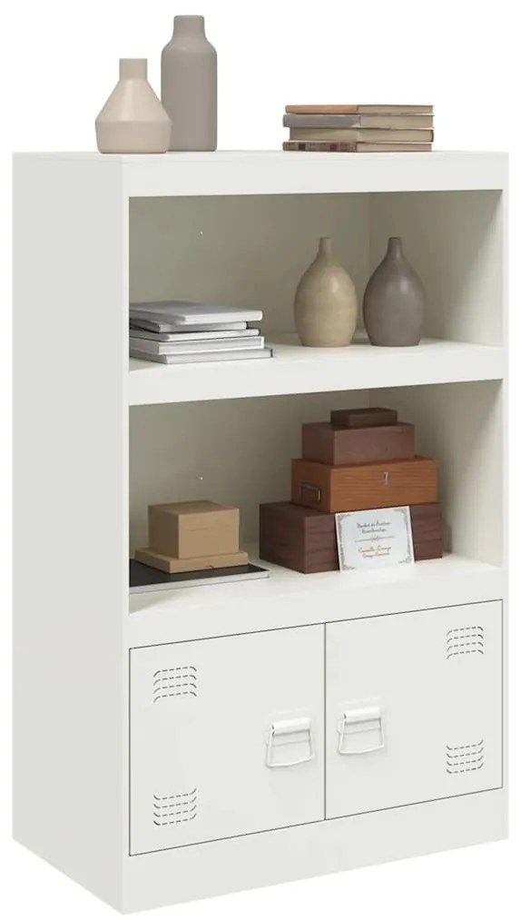 Aparador 67x39x107 cm aço branco