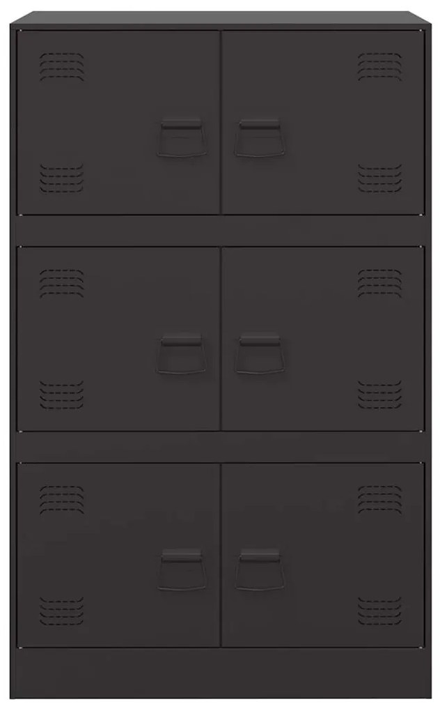 Aparador 67x39x107 cm aço preto