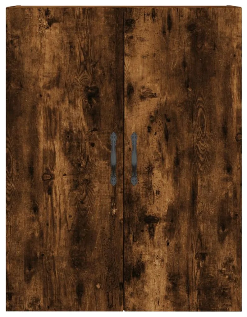 Armário de parede 69,5x34x90 cm deriv. madeira carvalho fumado