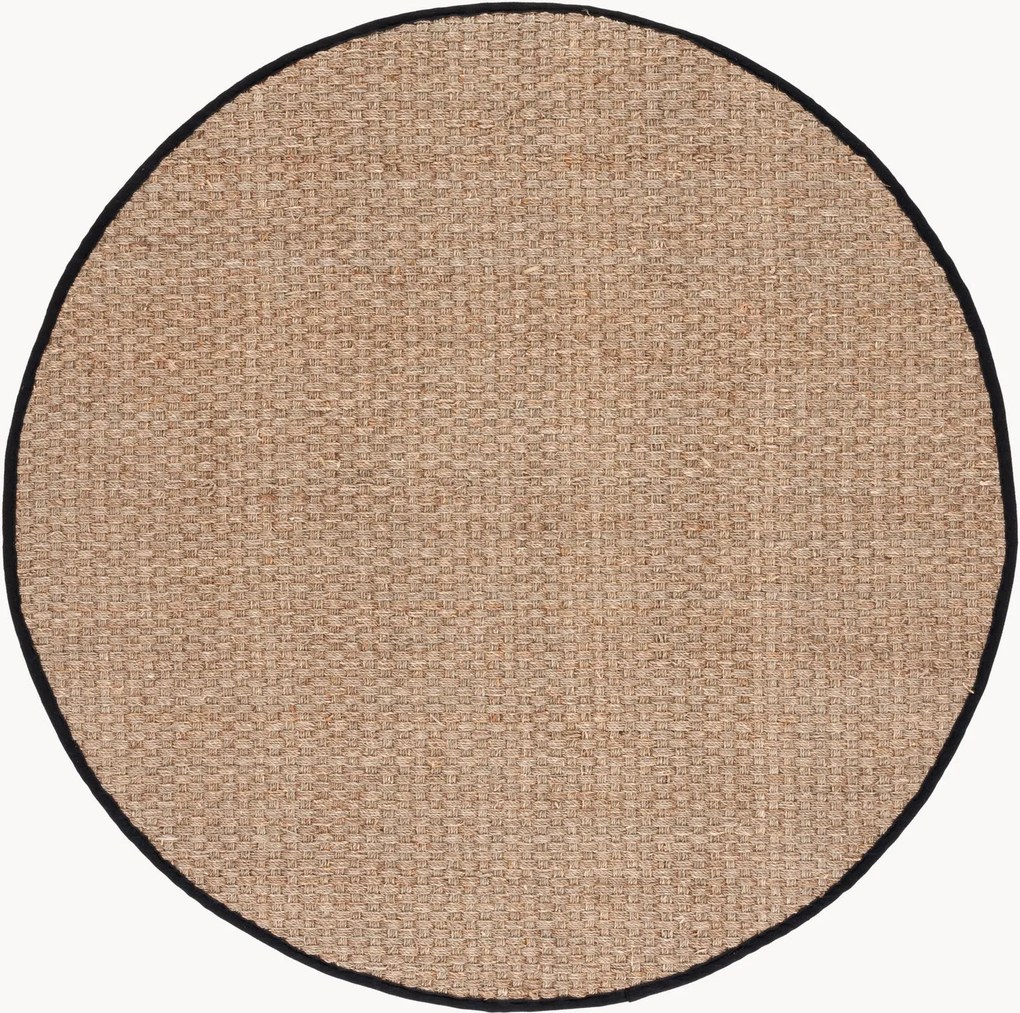 Tapete redondo de pelo curto em erva marinha Natural Fibers