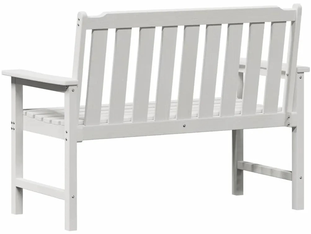 Banco de Jardim Branco 120 cm HDPE
