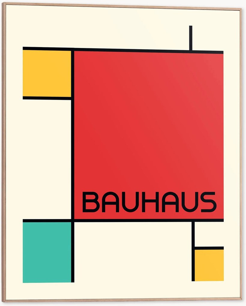 Impressão digital emoldurada Bauhaus