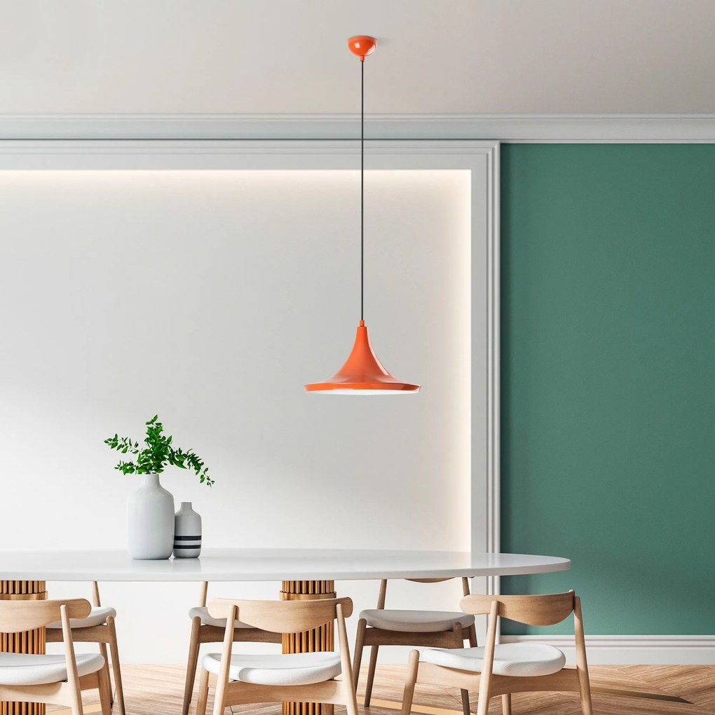 Candeeiro de Teto Tom – Laranja – Ø30 h:20 cm