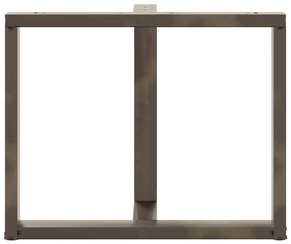 Pés de mesa de jantar em forma de T, 2 peças, preto, 90x35x(72-73) cm,