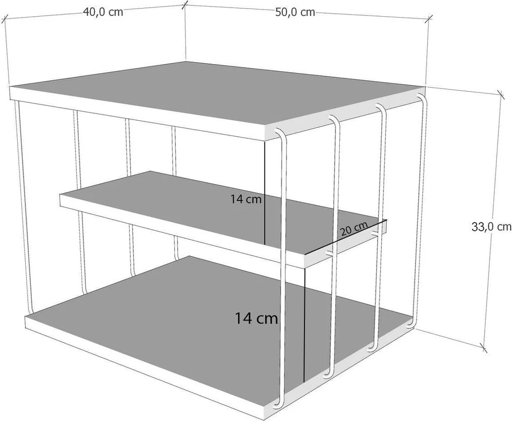 Estante Box – Nogueira – 80 cm x 170 cm x 22 cm