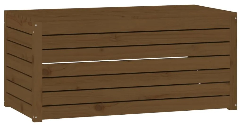 4 pcs conjunto de caixas de jardim pinho maciço castanho mel