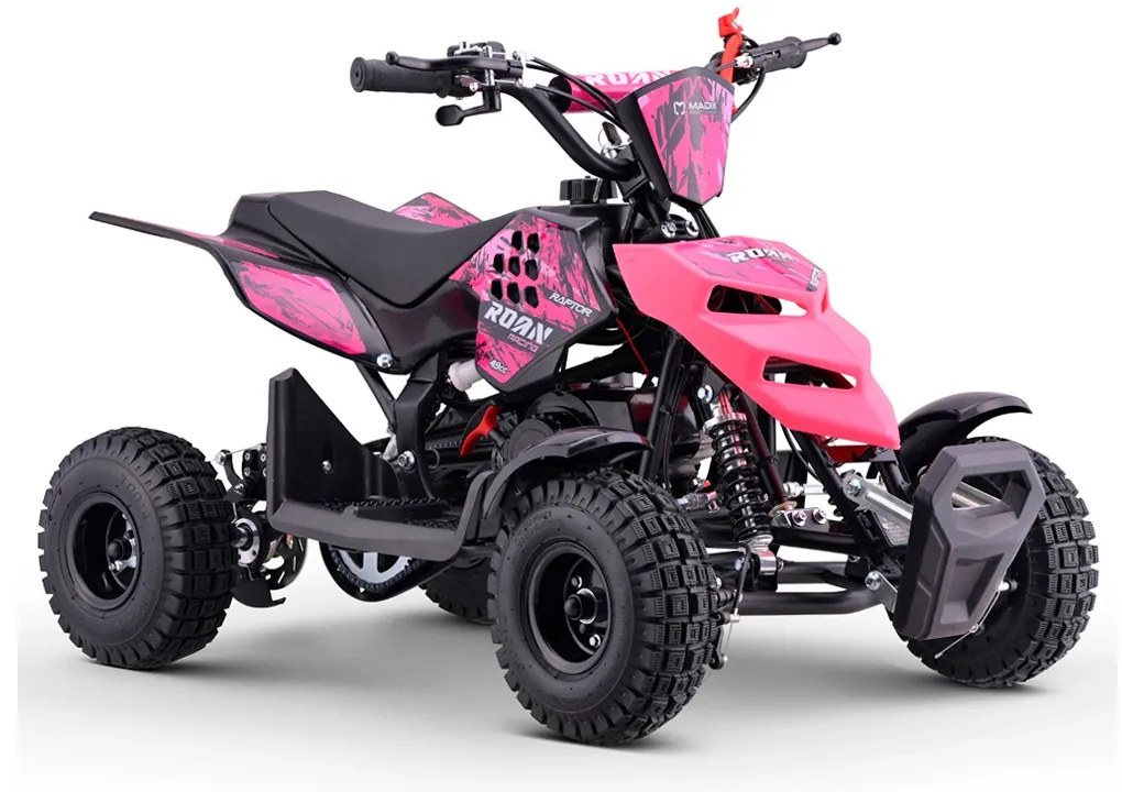 Mini moto 4 gasolina para crianças 49cc Raptor R4 Rosa