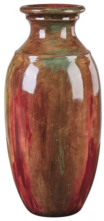 Vaso decorativo castanho HIMERA Beliani