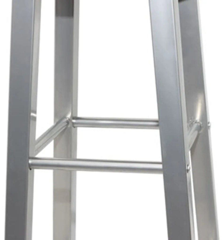 Bancos de bar 4 pcs MDF prateado e castanho