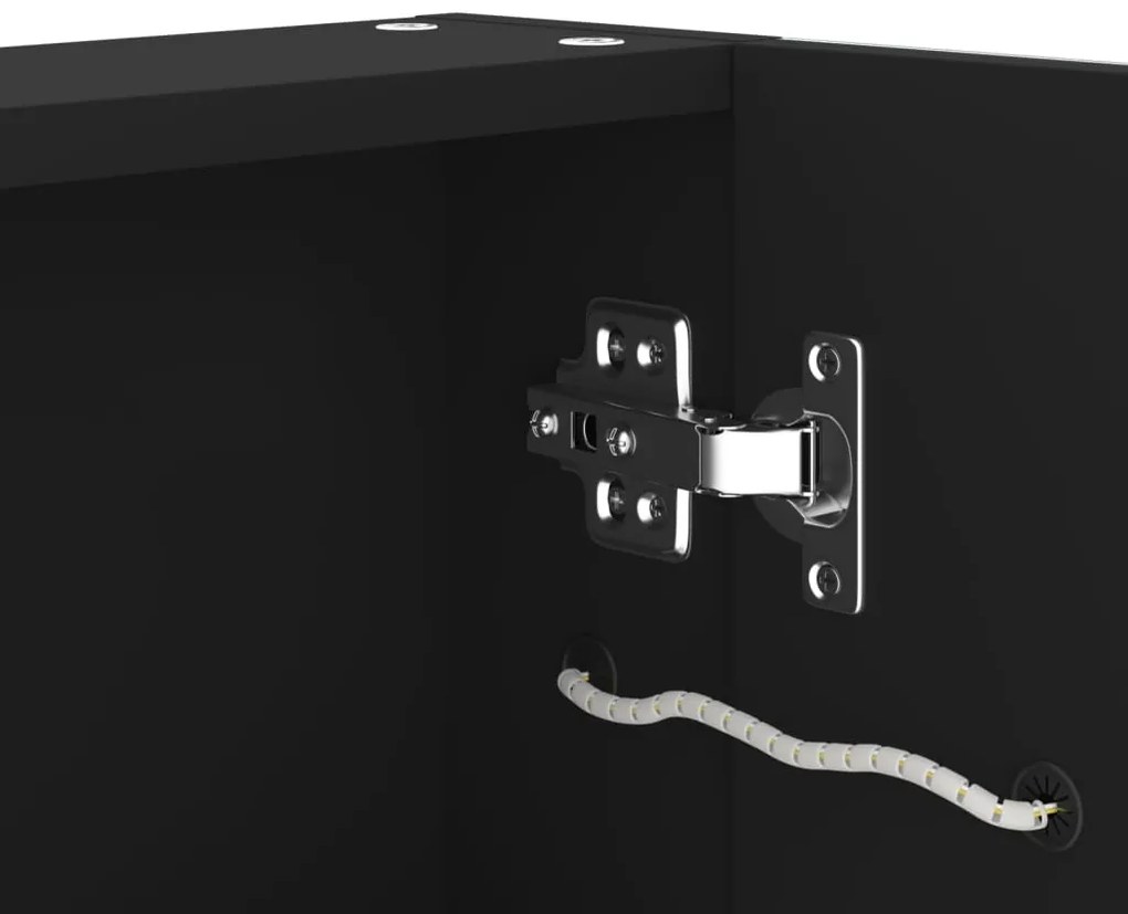 Armário espelhado para casa de banho com LED 50x13x70 cm