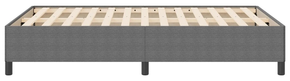 Cama vidaXL Cinza Claro 140x200 cm em Tecido Cotelê