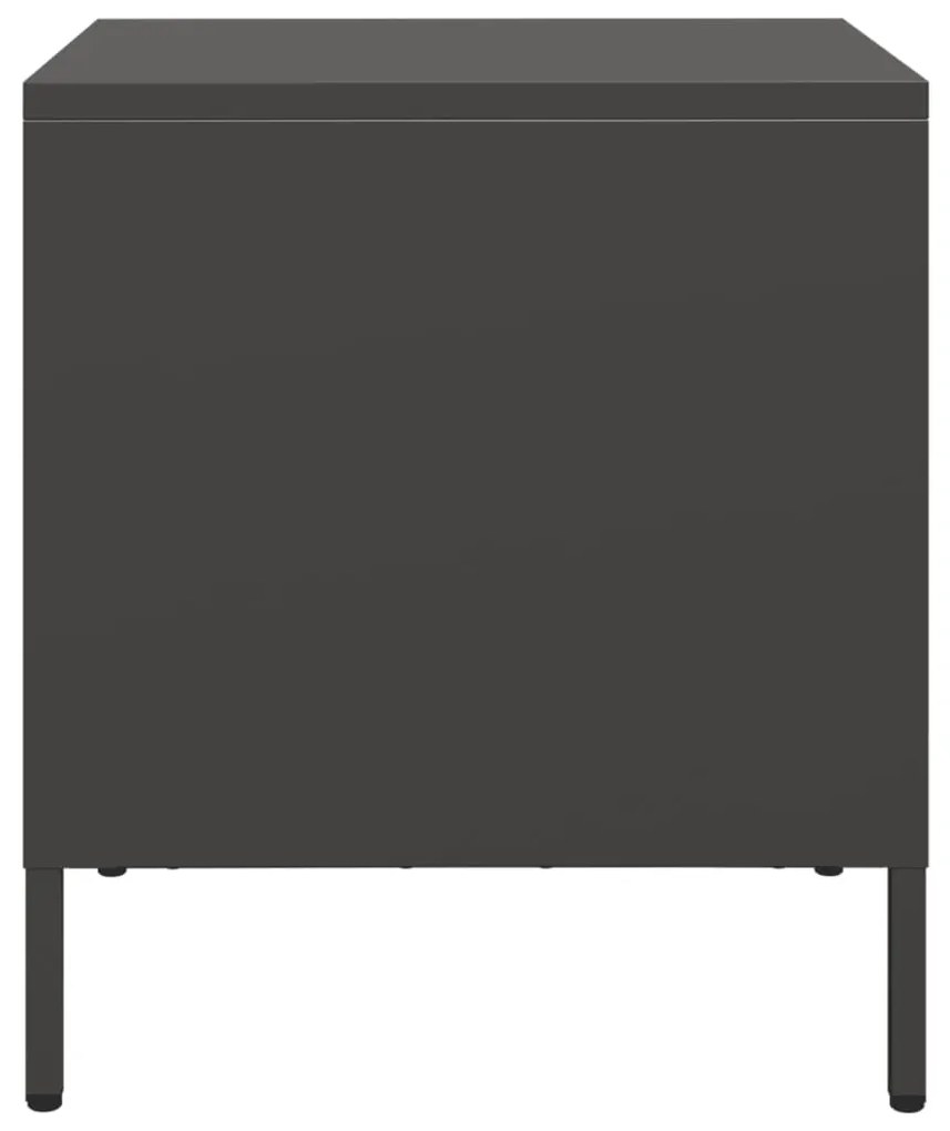 Mesa de cabeceira 35x39x43,5 cm aço preto