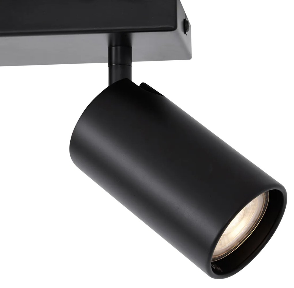 Plafon moderno preto ajustável de 2 luzes - Lesly Moderno