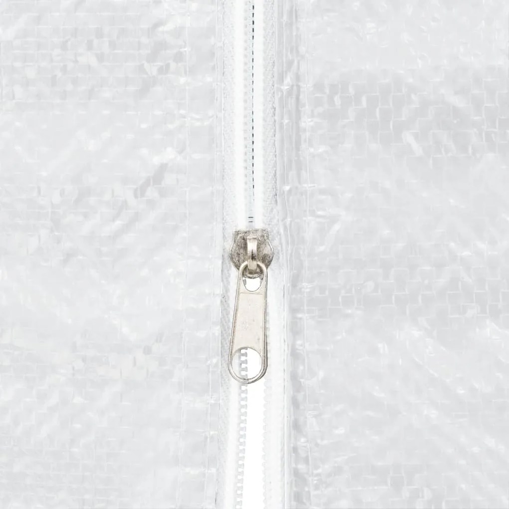 Parede lateral com fecho p/ tenda de festas 2 pcs PE branco