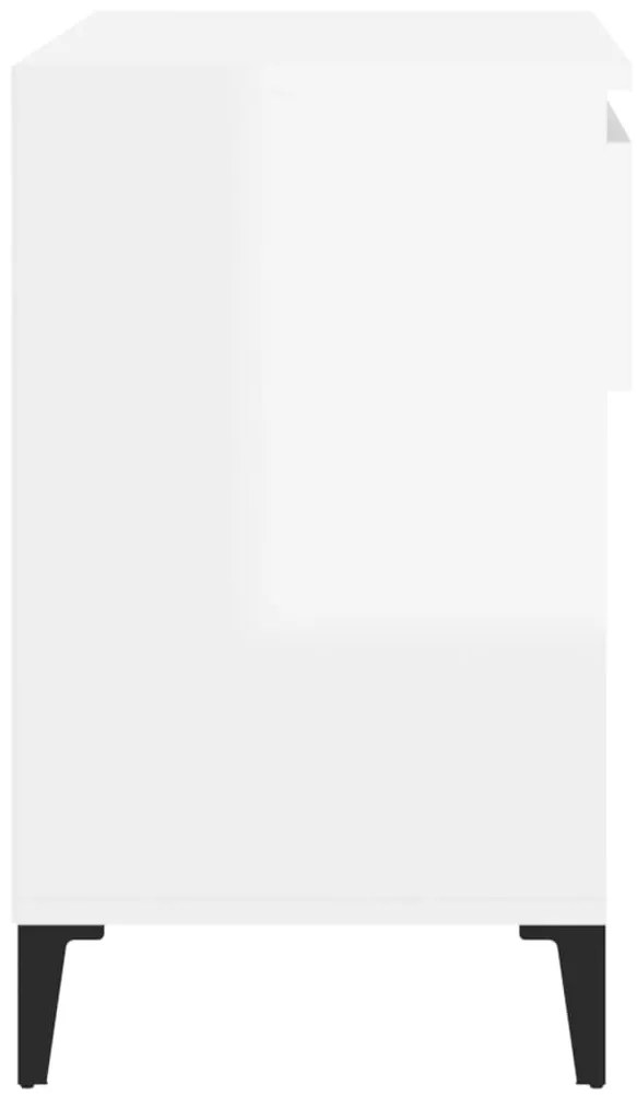 Sapateira 70x36x60 cm derivados de madeira branco brilhante