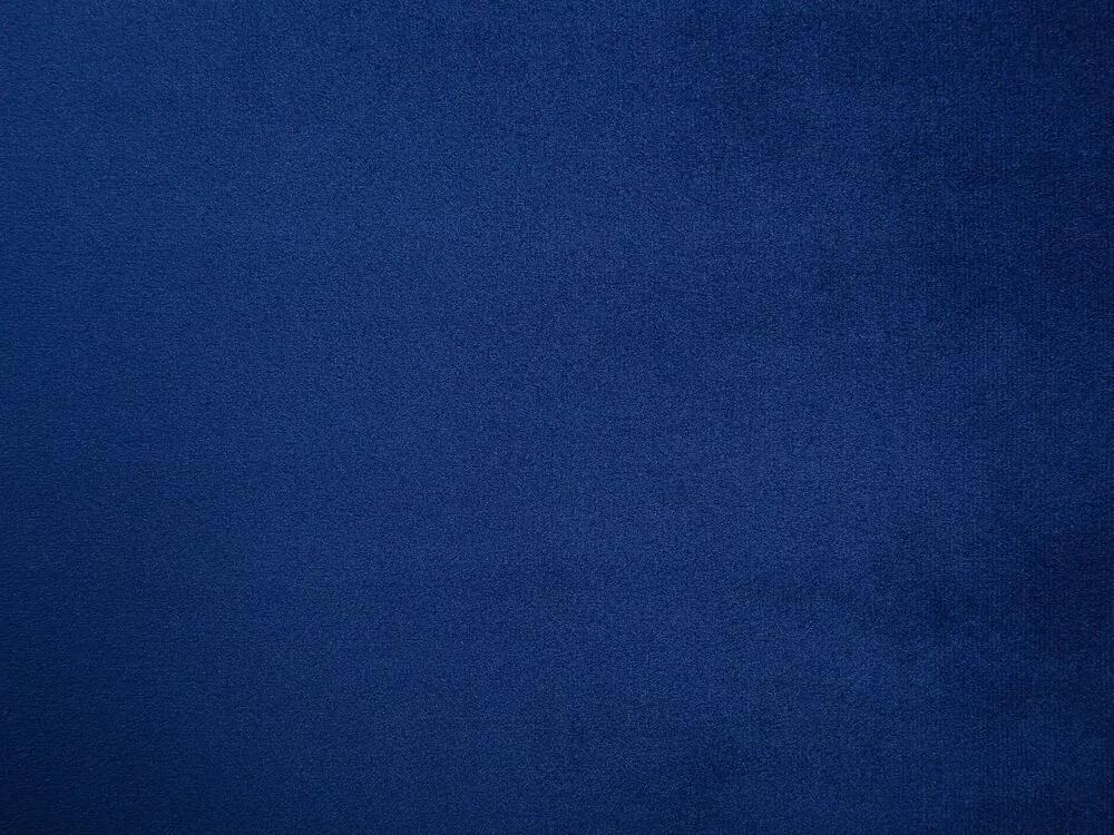 Poltrona em veludo azul marinho CHESTERFIELD Beliani
