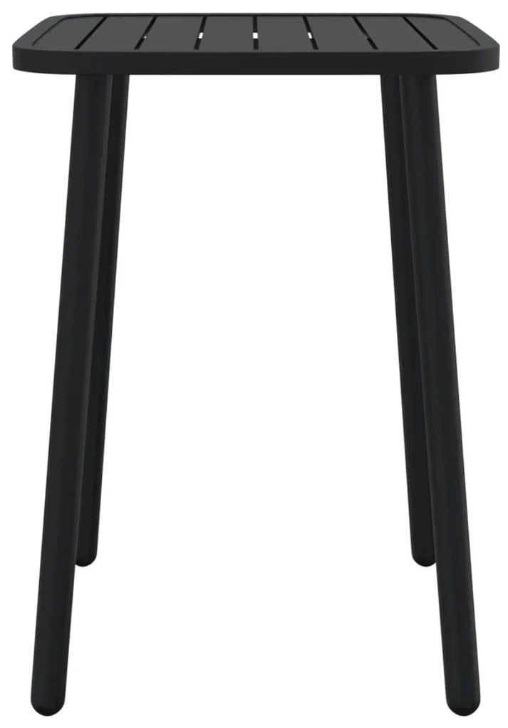 3 pcs conjunto de jantar para jardim aço antracite