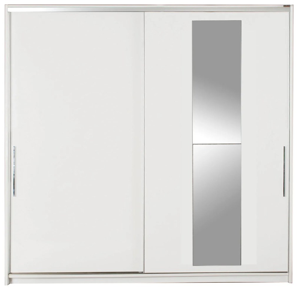 Roupeiro "Luxe" – Branco – 160 x 207 x 60 cm – Design Moderno com Port