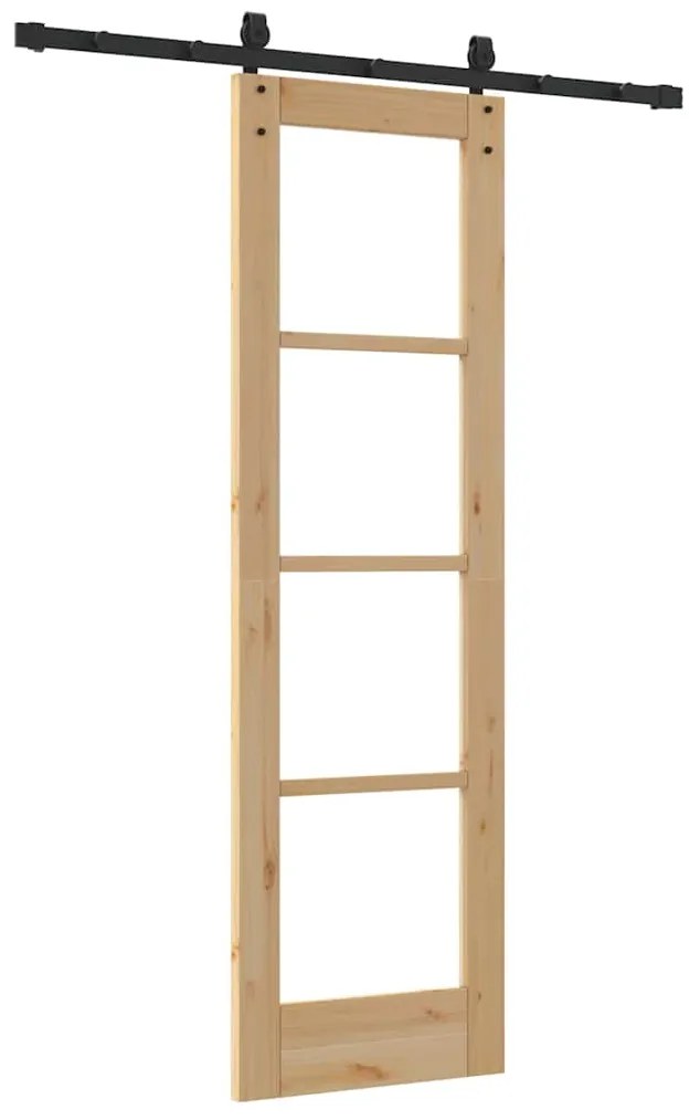 Porta Deslizante vidaXL com Conjunto de Ferragens 'ORKDAL'61x198,5 cm