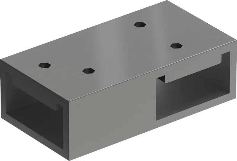 Mexen conector em T para suportes de parede, gun metal - 800-09-95