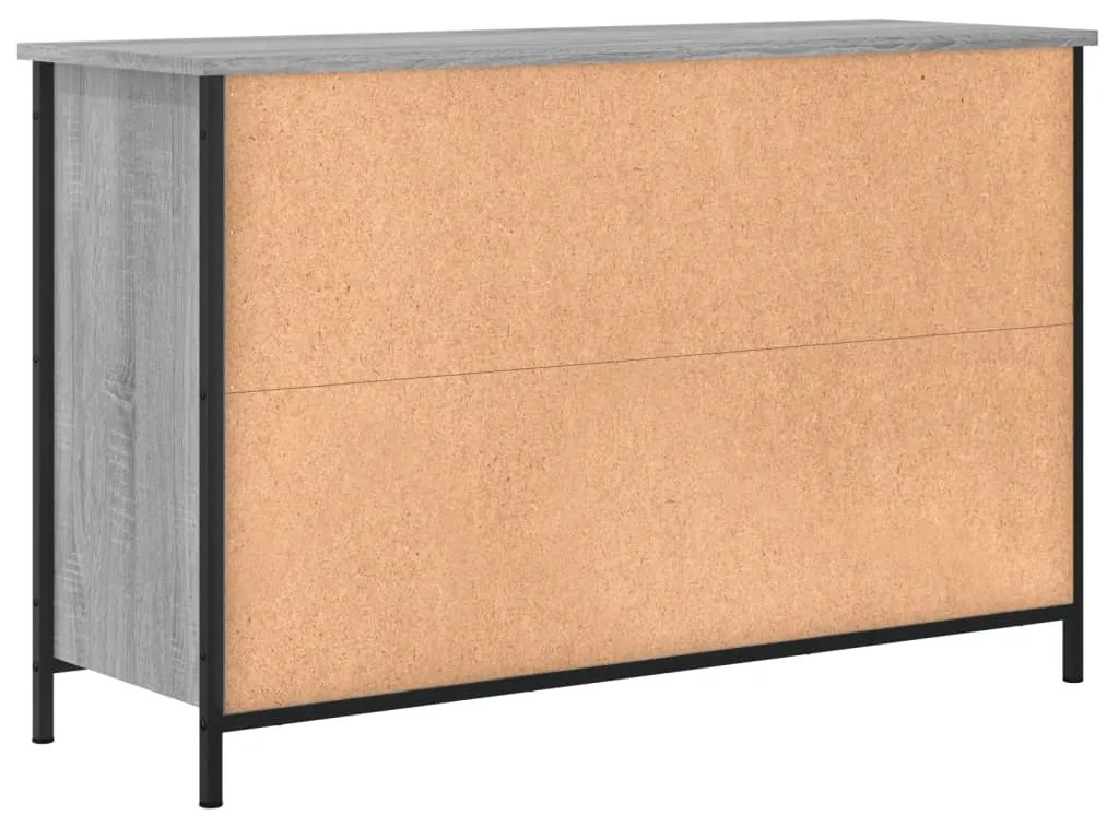 Móvel de TV 100x35x65 cm derivados de madeira cinzento sonoma