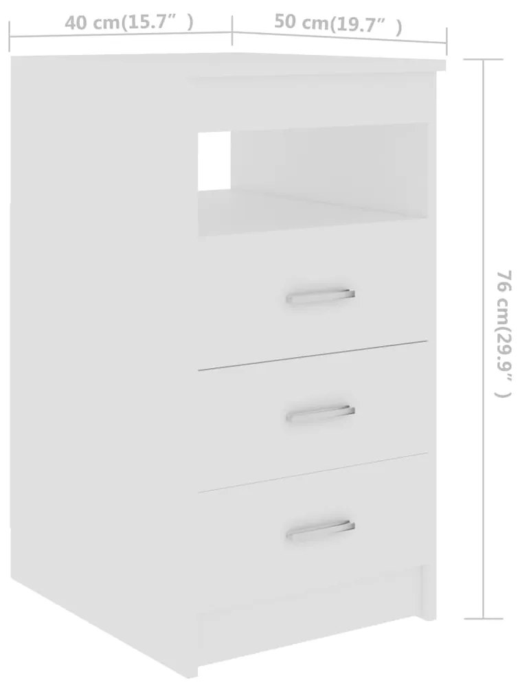 Secretária Hommy de 140cm - Branco - Design Moderno