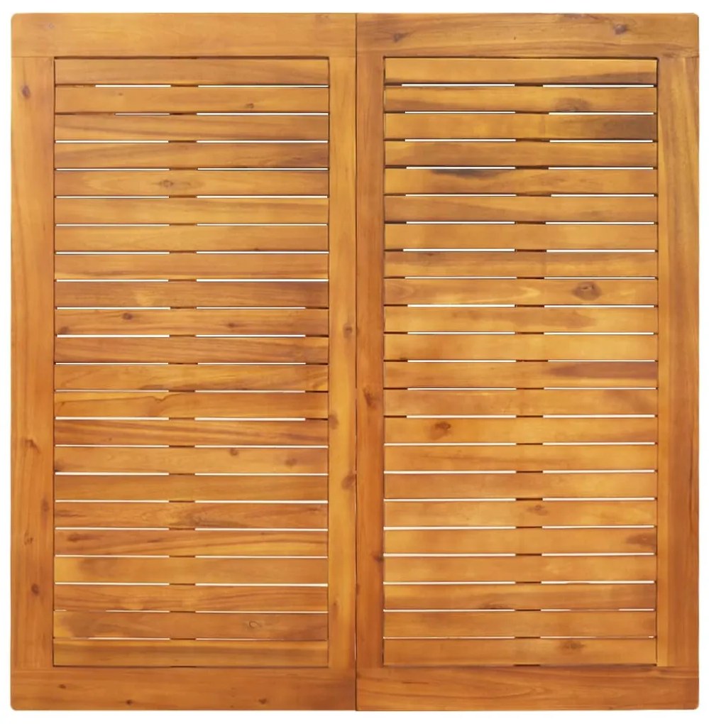 Mesa de jantar p/ jardim 110x110x75 cm madeira de acácia maciça