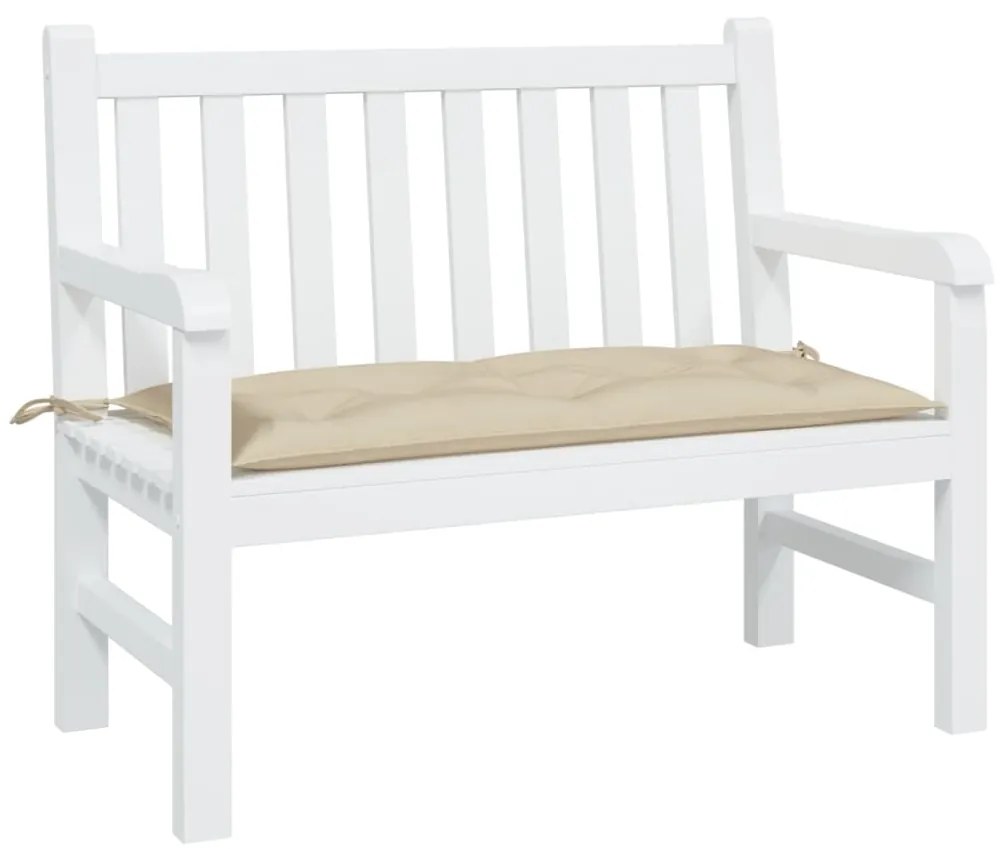 vidaXL Almofadão p/ banco de jardim 100x50x7 cm tecido oxford bege