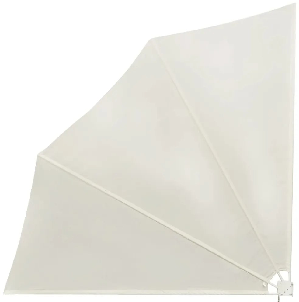 Toldo lateral dobrável para varanda 140x140 cm creme