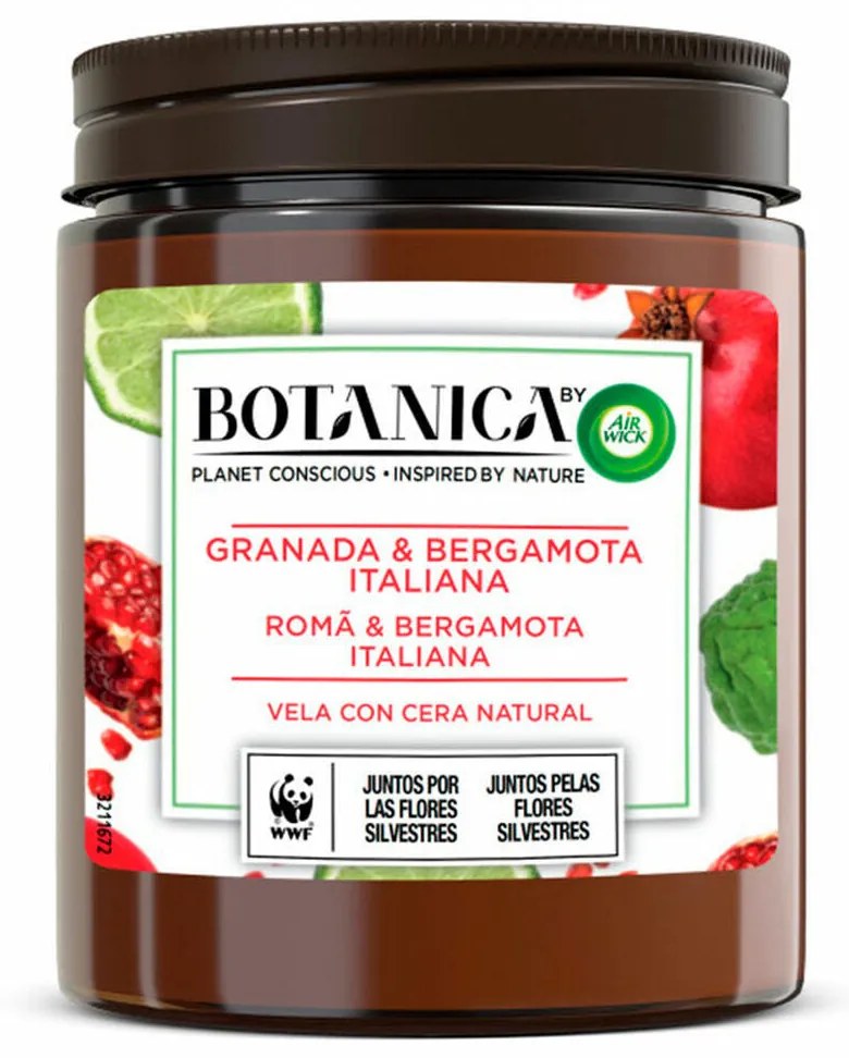 Vela Perfumada Air Wick Botanica Romã Bergamota 205 g