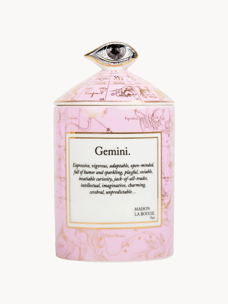 Vela perfumada artesanal Gemini (lavanda, cipreste e cedro)