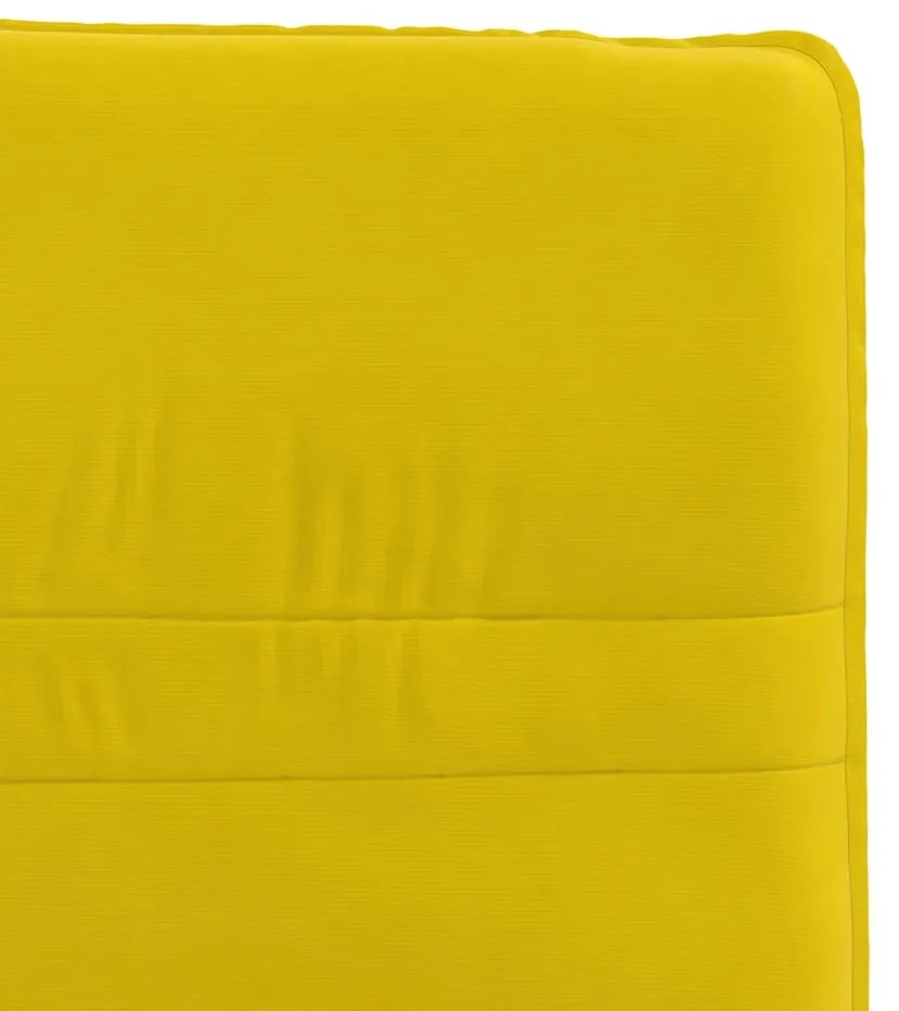 Cadeiras de jantar 2 pcs veludo amarelo