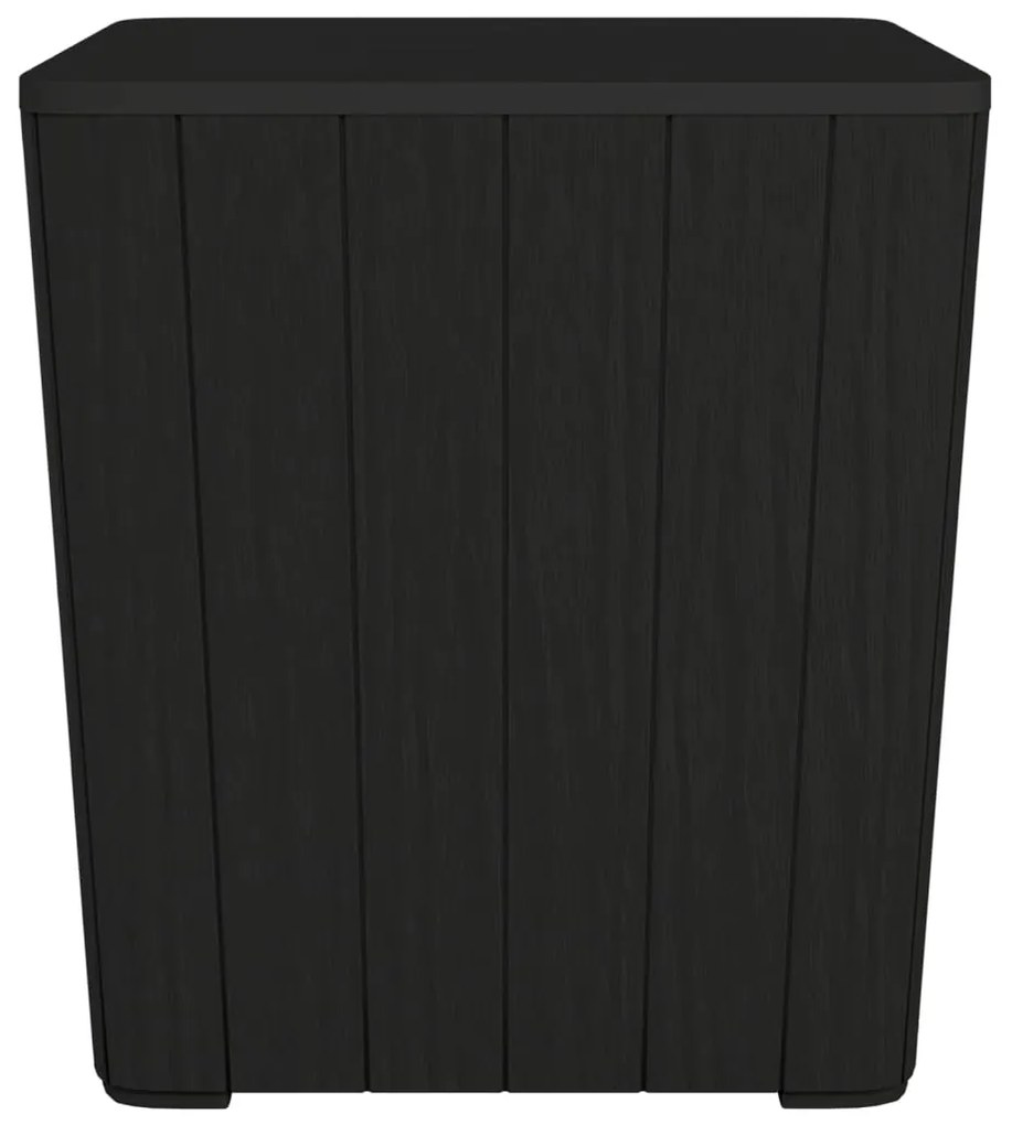 Mesa de jardim com tampa removível polipropileno preto