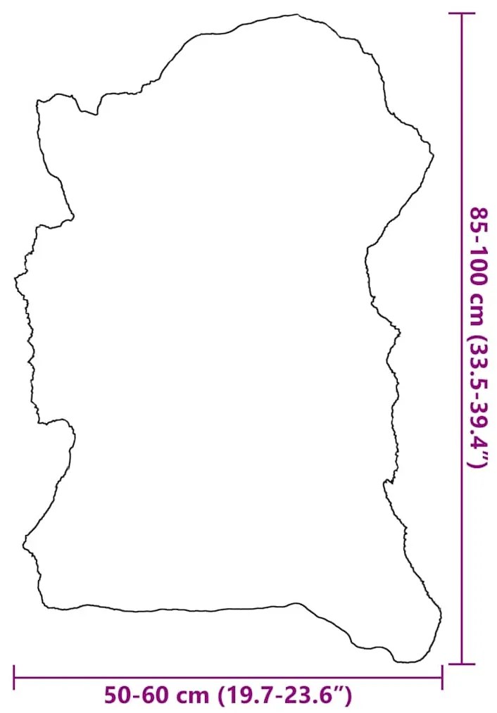 Pele de ovelha (60-70)x(90-100) cm multicolor